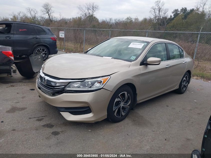 2016 Honda Accord Lx VIN: 1HGCR2F39GA053995 Lot: 38453955