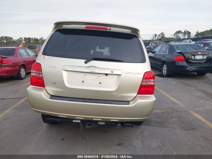 2003 Toyota Highlander Limited VIN: JTEGF21A130095958 Lot: 38454316