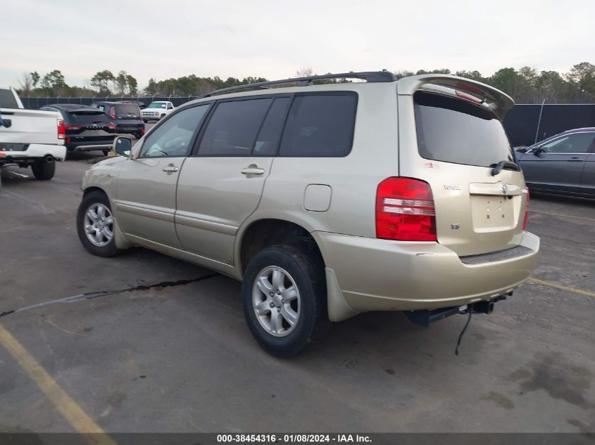 2003 Toyota Highlander Limited VIN: JTEGF21A130095958 Lot: 38454316