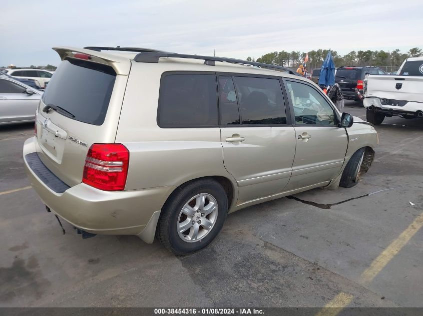 2003 Toyota Highlander Limited VIN: JTEGF21A130095958 Lot: 38454316