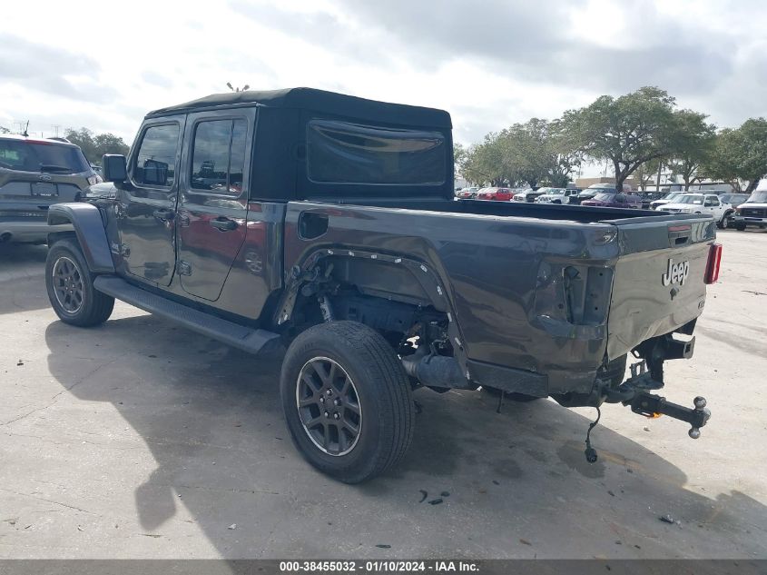 2020 Jeep Gladiator Overland 4X4 VIN: 1C6HJTFG3LL172832 Lot: 38455032