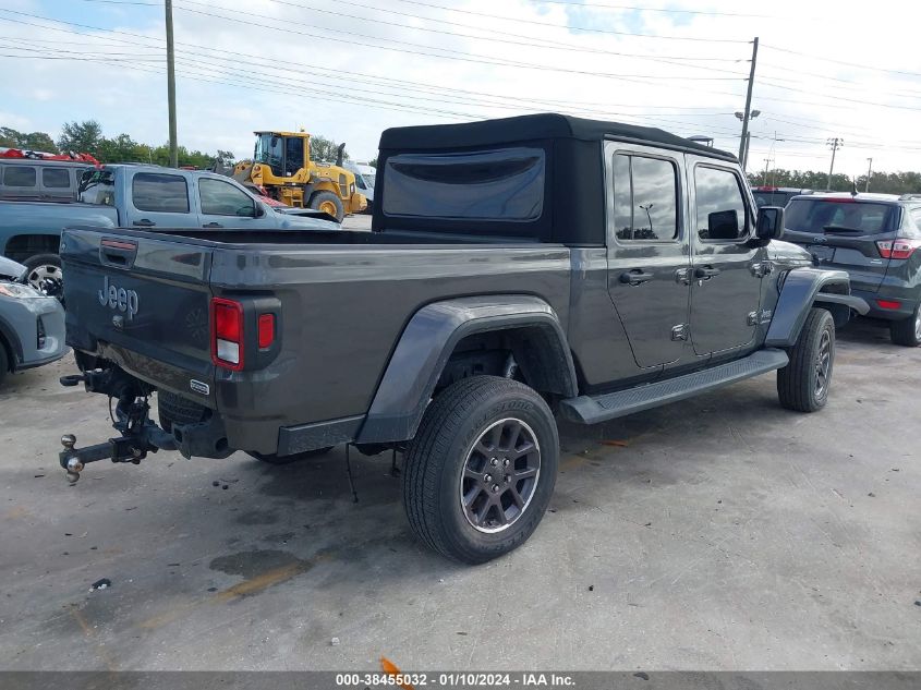 2020 Jeep Gladiator Overland 4X4 VIN: 1C6HJTFG3LL172832 Lot: 38455032