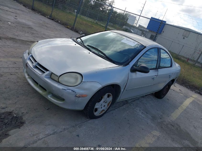 2002 Dodge Neon Se VIN: 1B3AS46C12D640822 Lot: 38455736