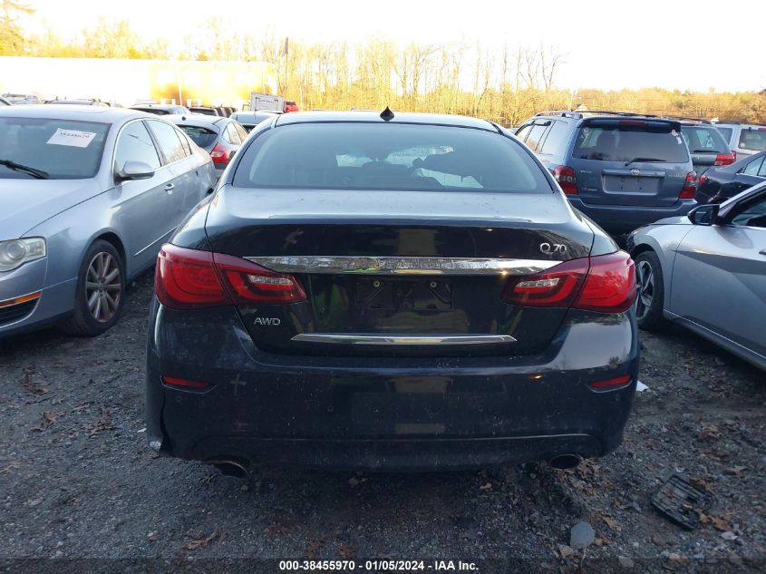 JN1BY1AR1GM270123 2016 Infiniti Q70 3.7X