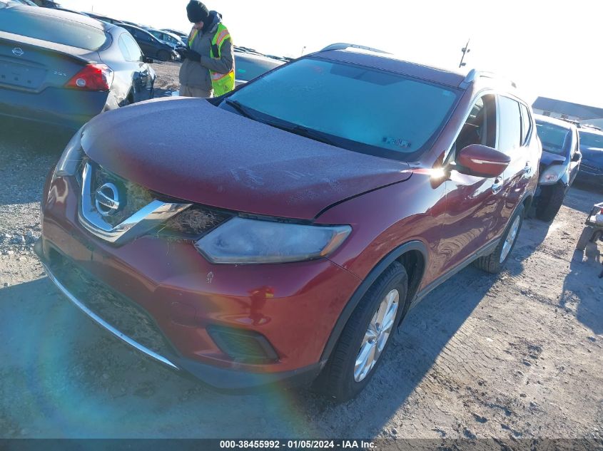 2015 Nissan Rogue Sv VIN: 5N1AT2MV9FC823199 Lot: 38455992