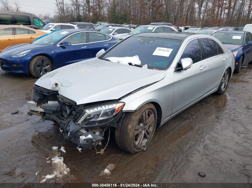 2017 Mercedes-Benz S 550 4Matic VIN: WDDUG8FBXHA318031 Lot: 38456116