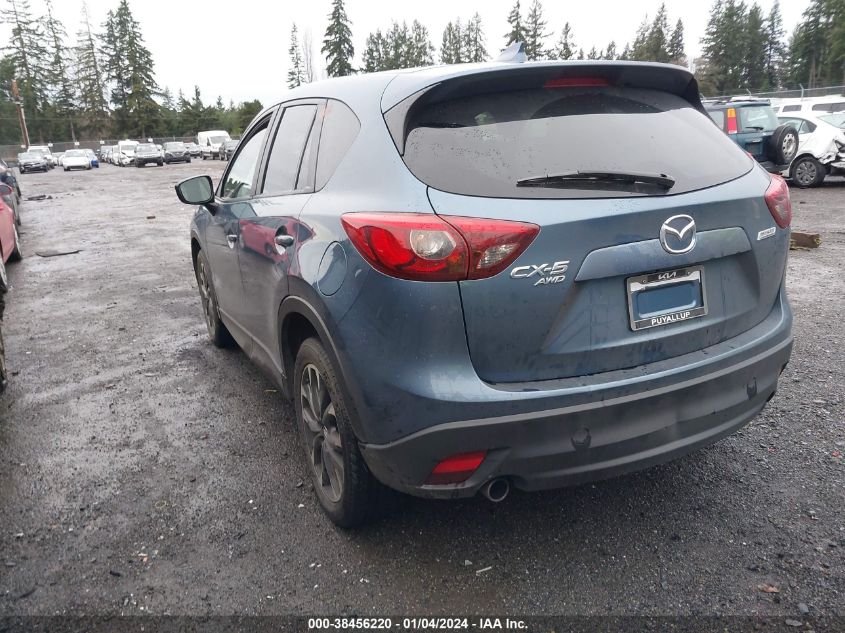 2016 Mazda Cx-5 Grand Touring VIN: JM3KE4DY3G0709623 Lot: 38456220