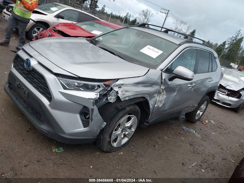 2021 Toyota Rav4 Xle Hybrid VIN: 2T3RWRFV1MW112160 Lot: 38456608