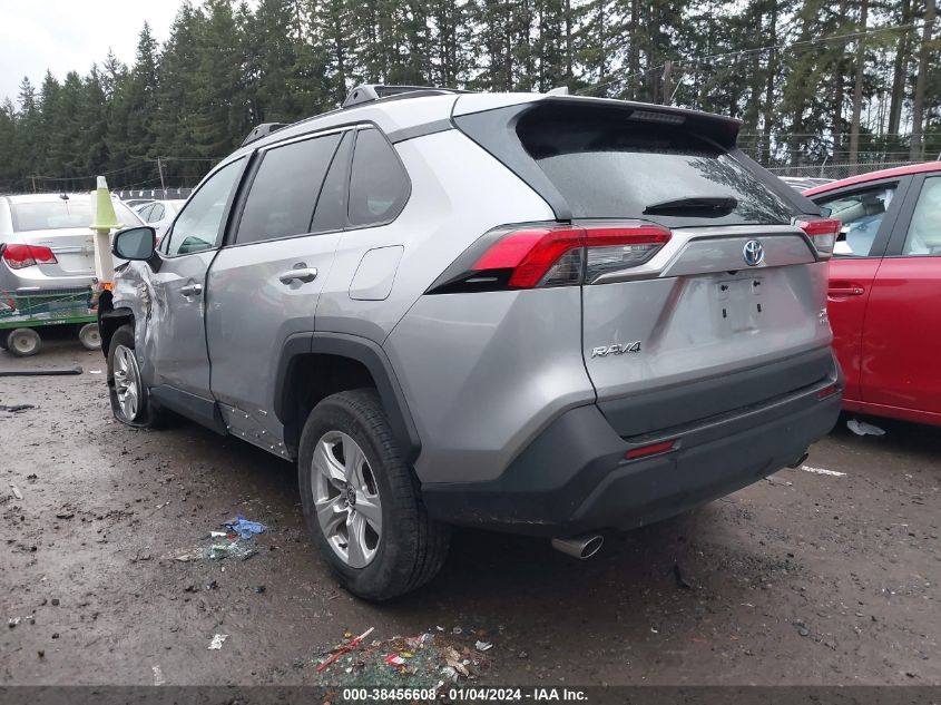 2021 Toyota Rav4 Xle Hybrid VIN: 2T3RWRFV1MW112160 Lot: 38456608