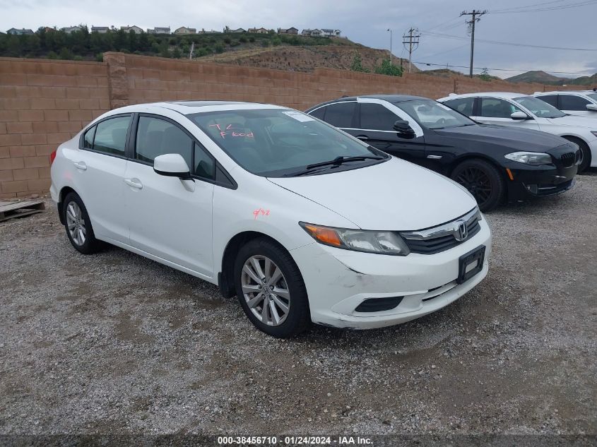 2012 Honda Civic Ex VIN: 19XFB2F82CE325161 Lot: 38456710