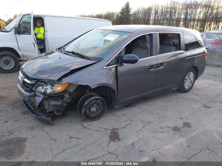 2015 Honda Odyssey Lx VIN: 5FNRL5H27FB067187 Lot: 38457067