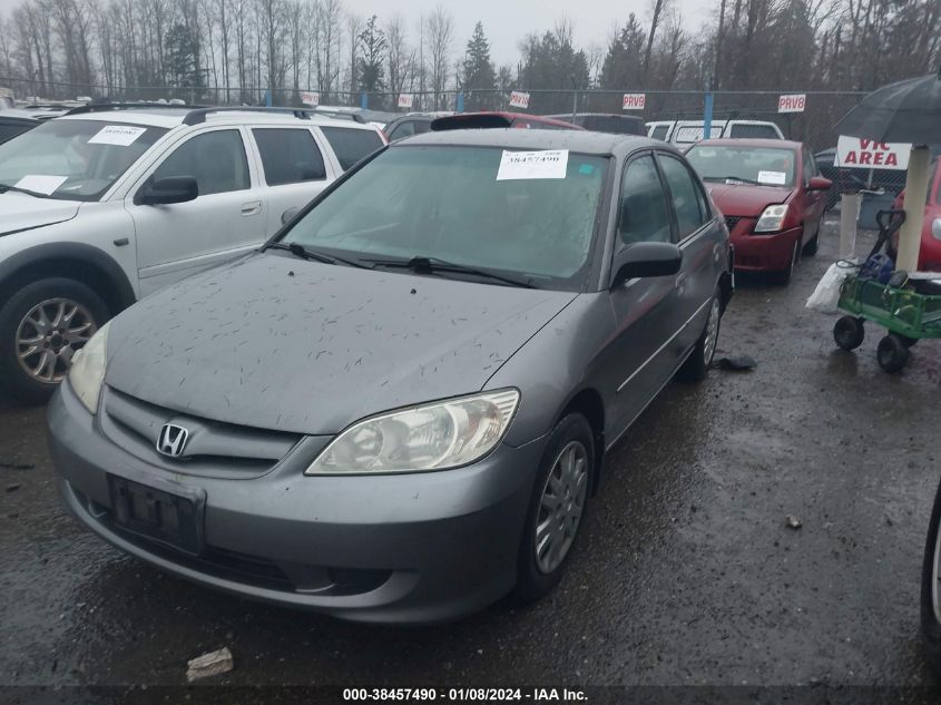 2004 Honda Civic Lx VIN: 2HGES166X4H621976 Lot: 38457490