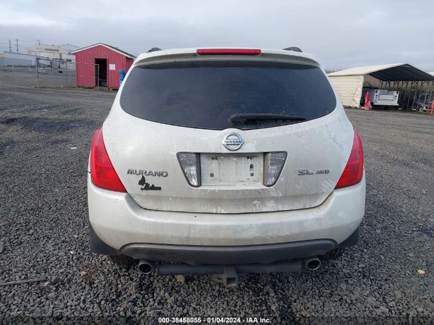 JN8AZ08W35W410545 2005 Nissan Murano Sl