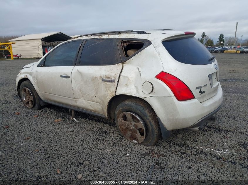 JN8AZ08W35W410545 2005 Nissan Murano Sl