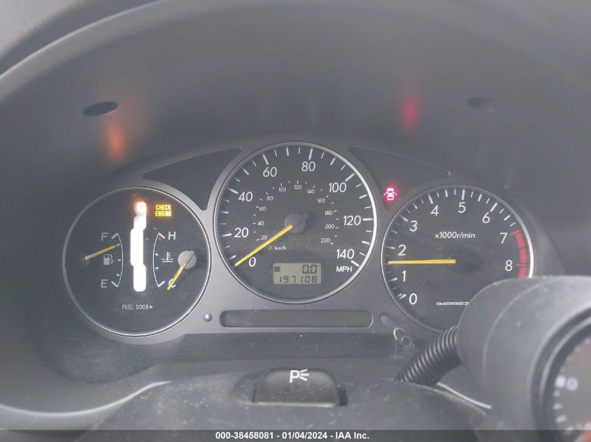 JF1GD296X3H511314 2003 Subaru Impreza Wrx