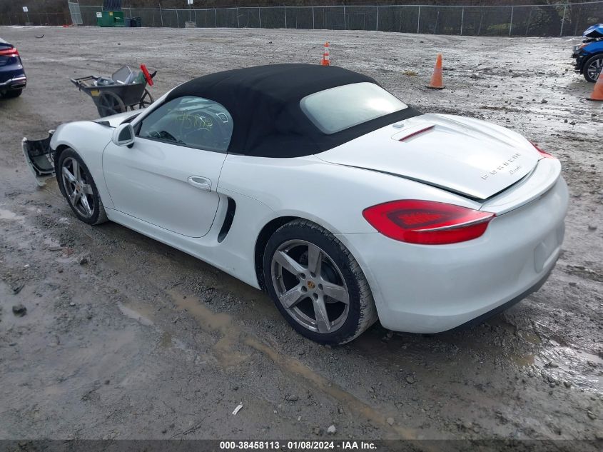 2015 Porsche Boxster VIN: WP0CA2A8XFS120296 Lot: 38458113