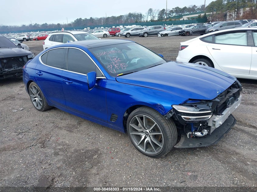 2022 Genesis G70 2.0T Awd VIN: KMTG34TA3NU101911 Lot: 38458303