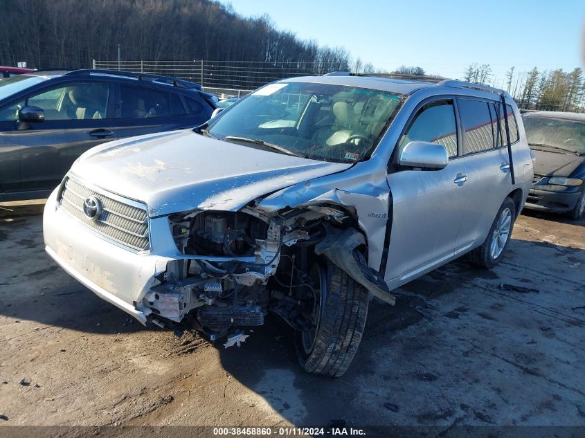 2009 Toyota Highlander Hybrid Limited VIN: JTEEW44A392034378 Lot: 38458860