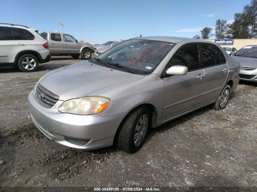 2003 Toyota Corolla Le VIN: 1NXBR32E23Z028335 Lot: 38459100