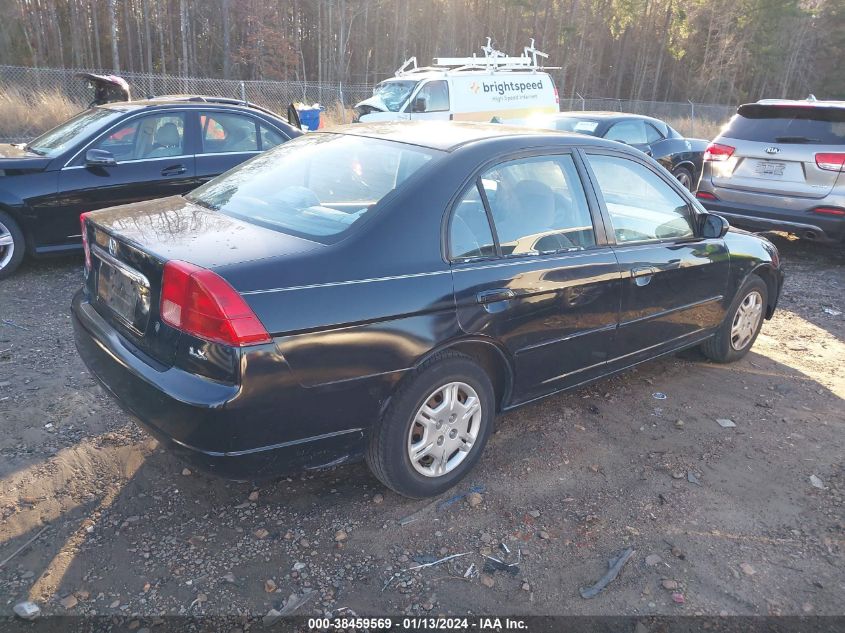 2002 Honda Civic Lx VIN: 1HGES16502L027176 Lot: 40901827