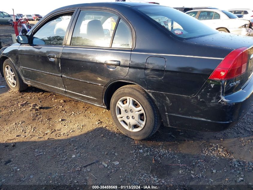 2002 Honda Civic Lx VIN: 1HGES16502L027176 Lot: 40901827