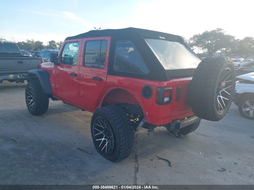 2018 Jeep Wrangler Unlimited Sport S 4X4 VIN: 1C4HJXDG7JW134311 Lot: 38459621