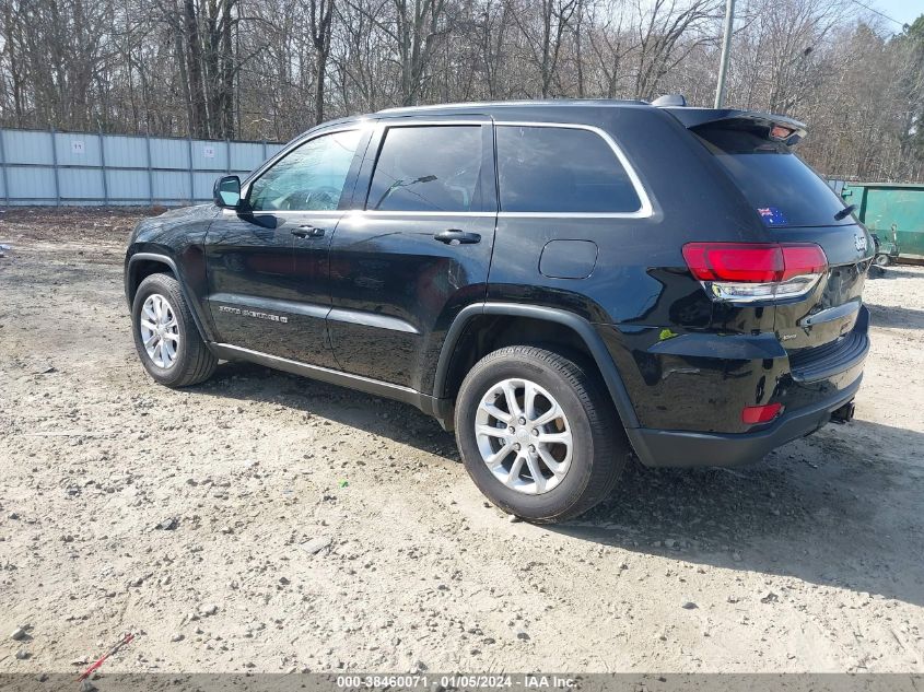 2022 Jeep Grand Cherokee Wk Laredo X 4X2 VIN: 1C4RJEAG0NC128385 Lot: 38460071