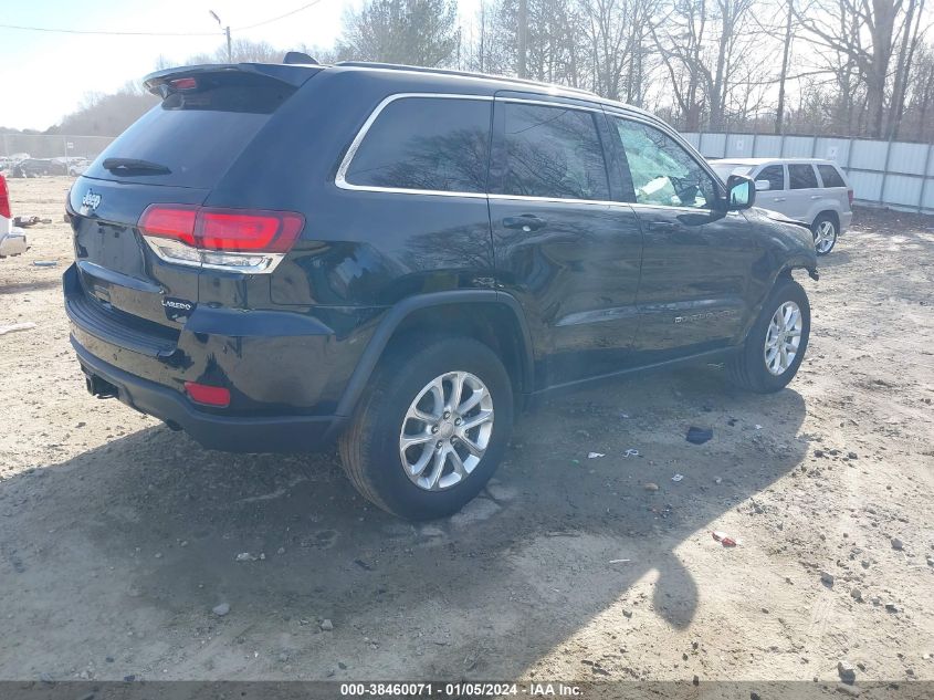 2022 Jeep Grand Cherokee Wk Laredo X 4X2 VIN: 1C4RJEAG0NC128385 Lot: 38460071