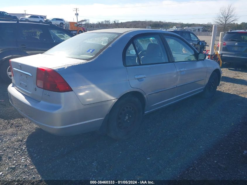 2002 Honda Civic Lx VIN: 2HGES16642H522860 Lot: 38460333