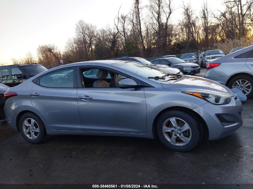 2015 Hyundai Elantra Se VIN: 5NPDH4AE3FH635351 Lot: 38460561