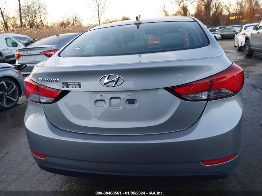 2015 Hyundai Elantra Se VIN: 5NPDH4AE3FH635351 Lot: 38460561