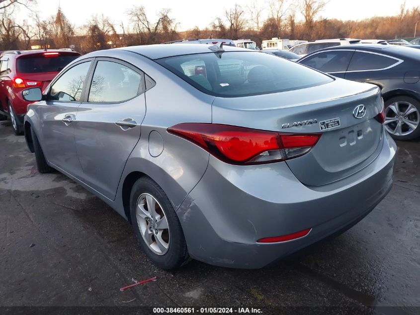 2015 Hyundai Elantra Se VIN: 5NPDH4AE3FH635351 Lot: 38460561