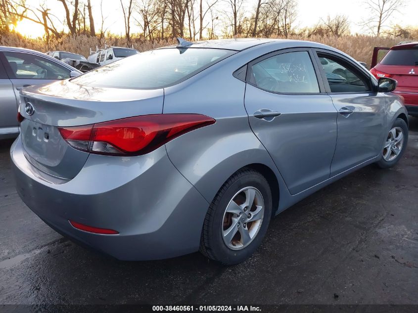 2015 Hyundai Elantra Se VIN: 5NPDH4AE3FH635351 Lot: 38460561