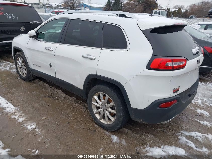 2016 Jeep Cherokee Limited VIN: 1C4PJMDS6GW239638 Lot: 38460698