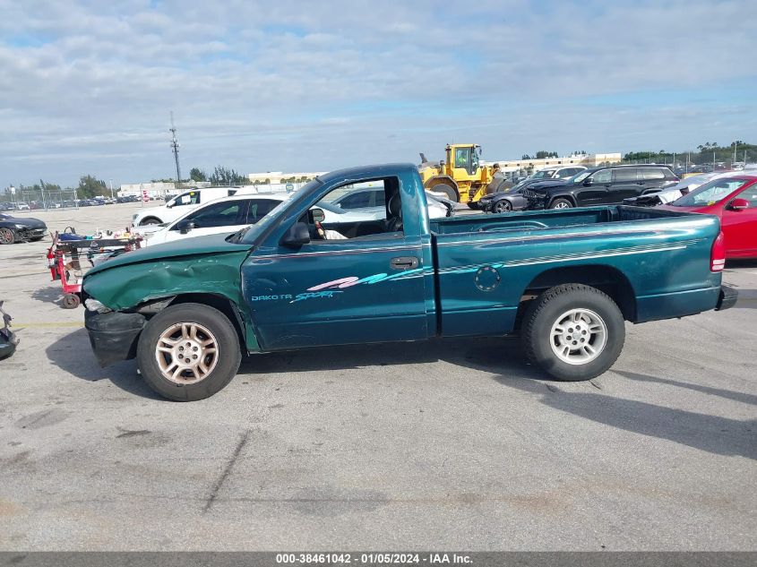 1998 Dodge Dakota Slt/Sport VIN: 1B7FL26Y0WS500490 Lot: 38461042