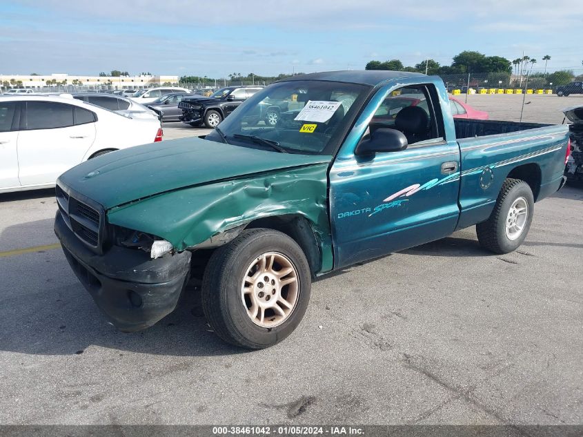 1998 Dodge Dakota Slt/Sport VIN: 1B7FL26Y0WS500490 Lot: 38461042