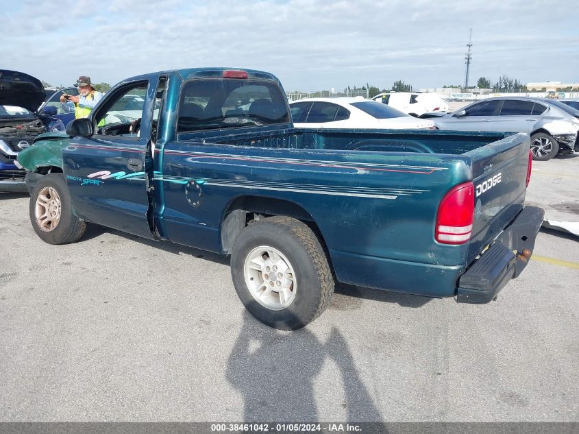 1998 Dodge Dakota Slt/Sport VIN: 1B7FL26Y0WS500490 Lot: 38461042