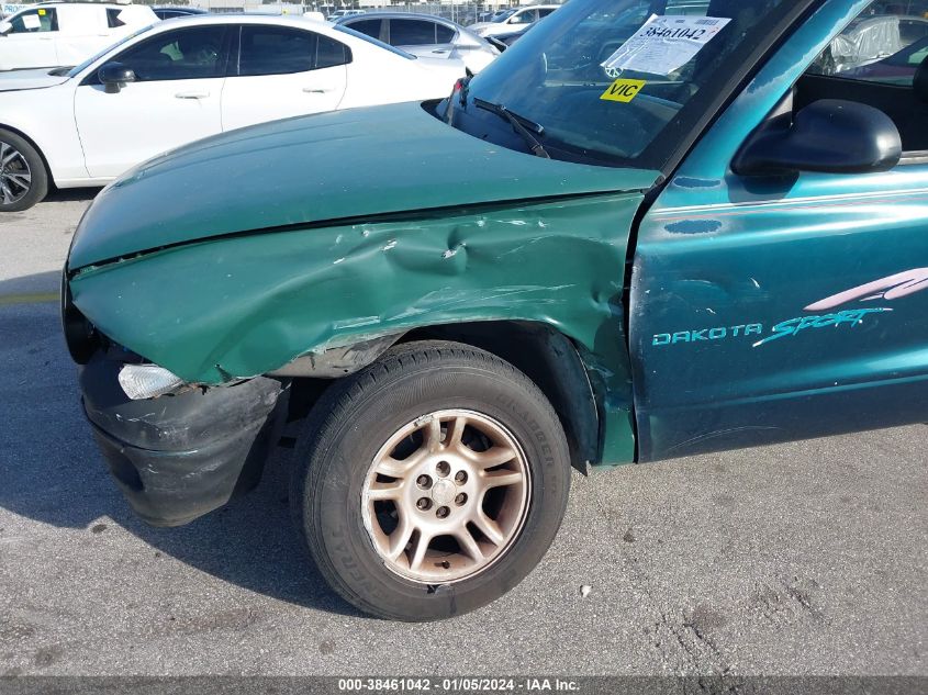 1998 Dodge Dakota Slt/Sport VIN: 1B7FL26Y0WS500490 Lot: 38461042