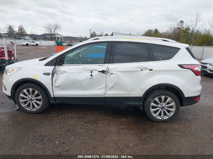 2017 Ford Escape Titanium VIN: 1FMCU0J9XHUE05250 Lot: 38461274