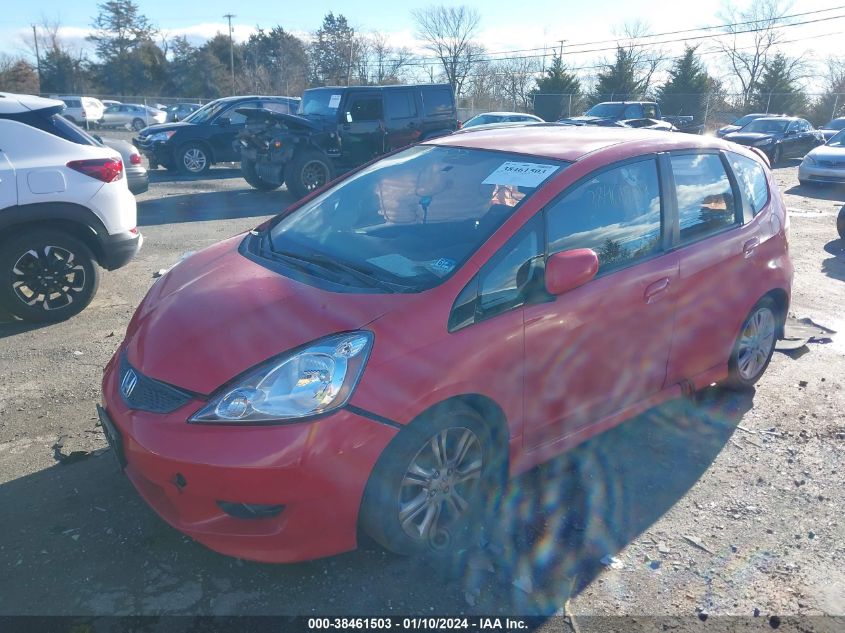 2009 Honda Fit Sport VIN: JHMGE886X9S041615 Lot: 38461503