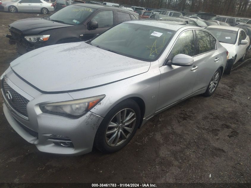 2014 Infiniti Q50 Premium VIN: JN1BV7ARXEM697227 Lot: 38461783