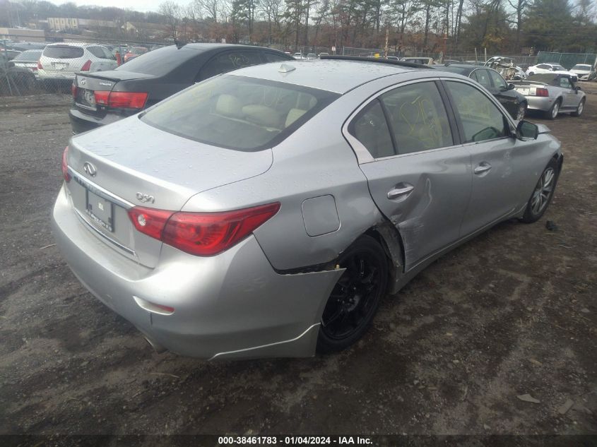 2014 Infiniti Q50 Premium VIN: JN1BV7ARXEM697227 Lot: 38461783