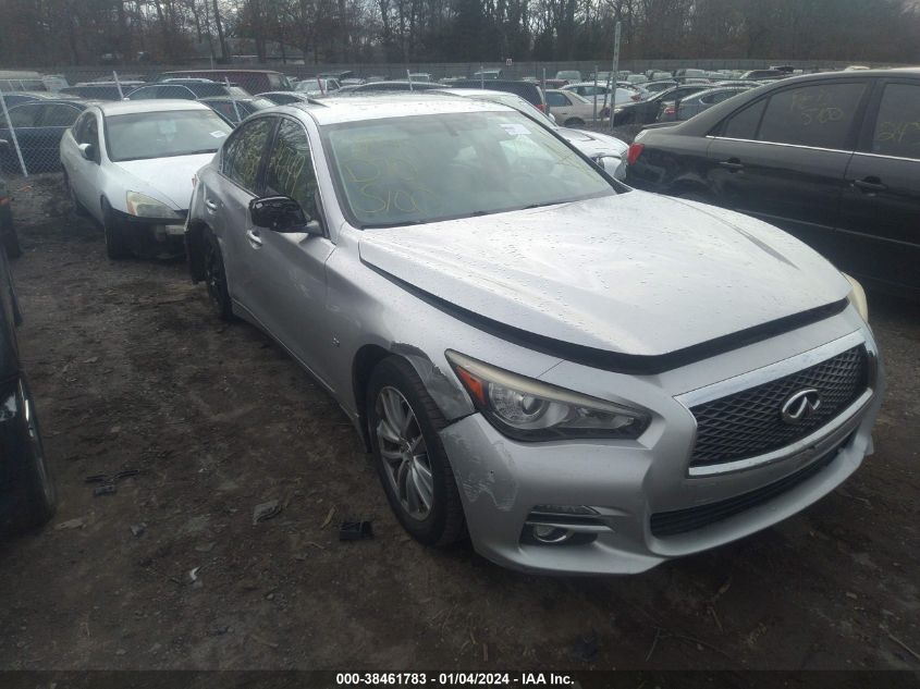 2014 Infiniti Q50 Premium VIN: JN1BV7ARXEM697227 Lot: 38461783