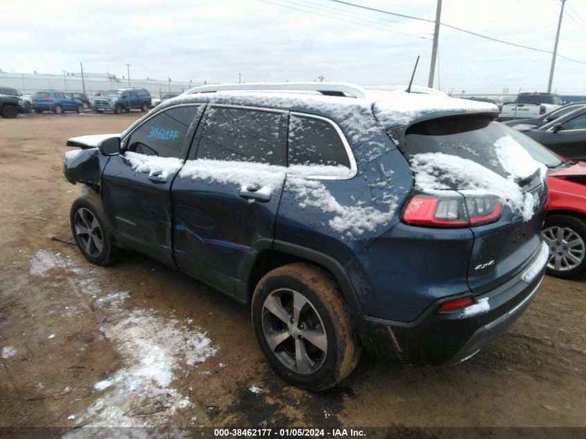 2019 Jeep Cherokee Limited 4X4 VIN: 1C4PJMDX1KD394209 Lot: 38462177