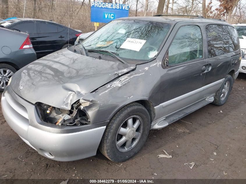 2002 Nissan Quest Gxe VIN: 4N2ZN15T72D808923 Lot: 38462279