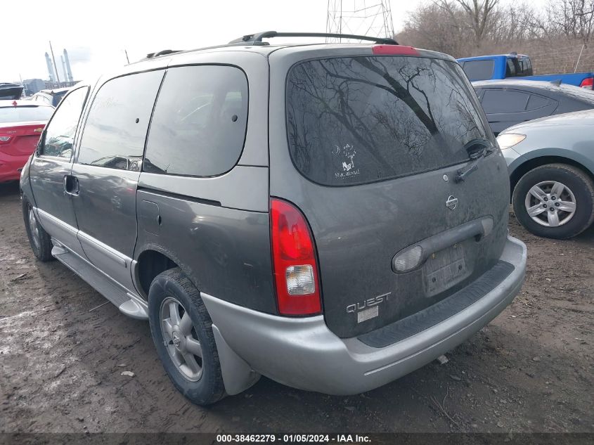 2002 Nissan Quest Gxe VIN: 4N2ZN15T72D808923 Lot: 38462279