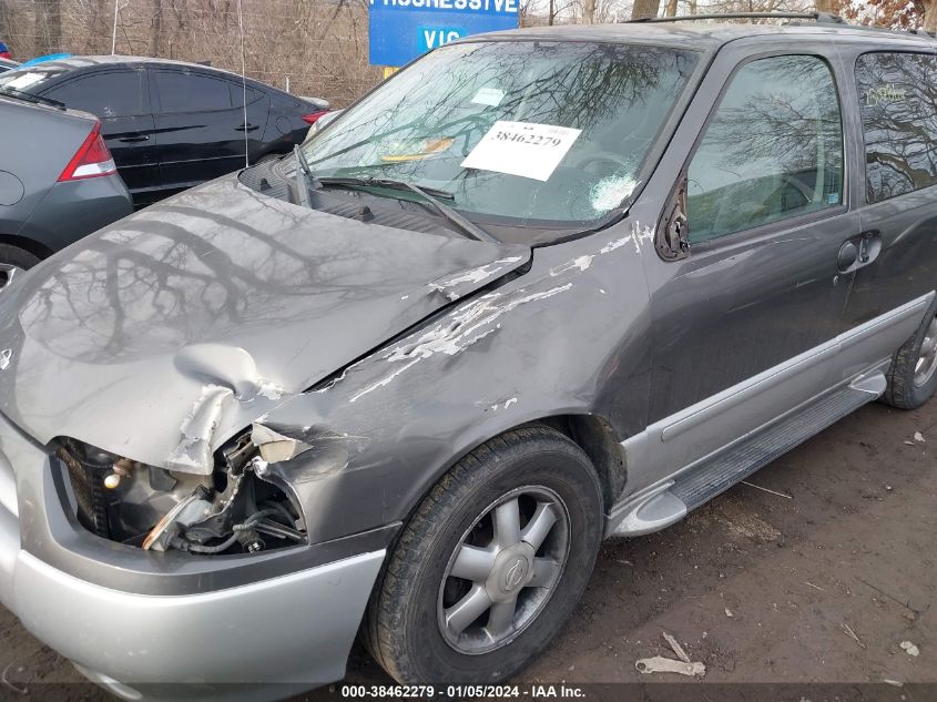 2002 Nissan Quest Gxe VIN: 4N2ZN15T72D808923 Lot: 38462279