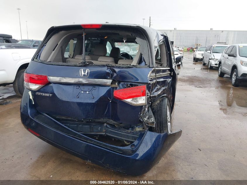 2014 Honda Odyssey VIN: 5FNRLH62EB044546 Lot: 38462520