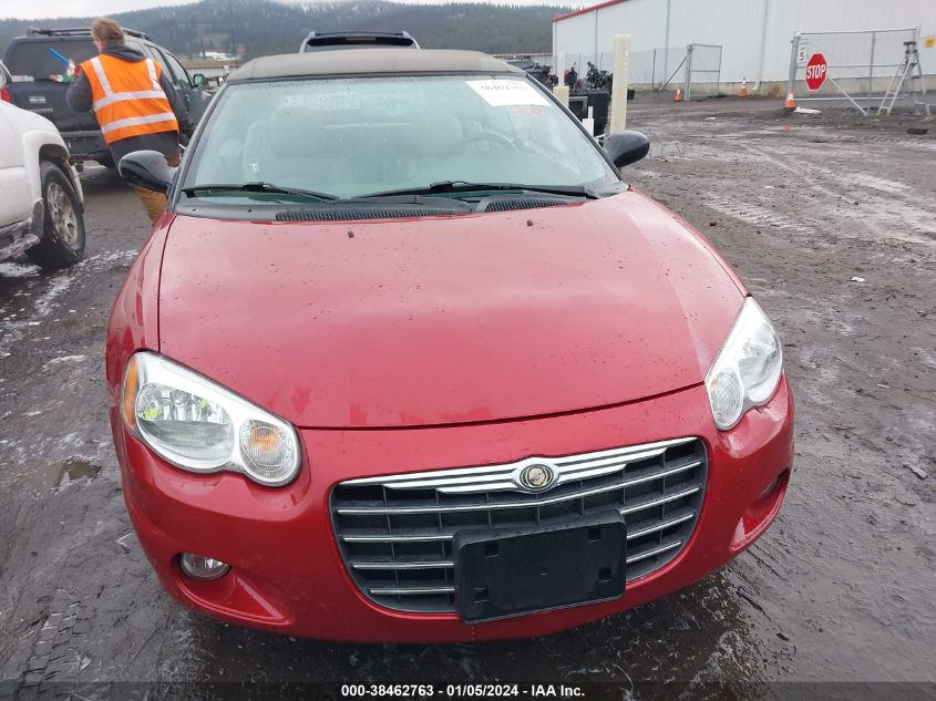 2005 Chrysler Sebring Limited VIN: 1C3EL65R35N677002 Lot: 38462763