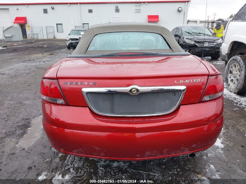 2005 Chrysler Sebring Limited VIN: 1C3EL65R35N677002 Lot: 38462763